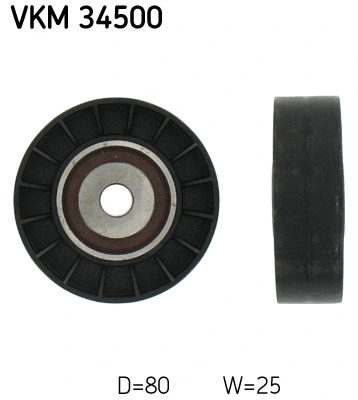 Deflection/Guide Pulley, V-ribbed belt (VKM 34500)