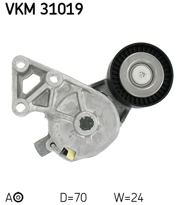 Tensioner Pulley, V-ribbed belt