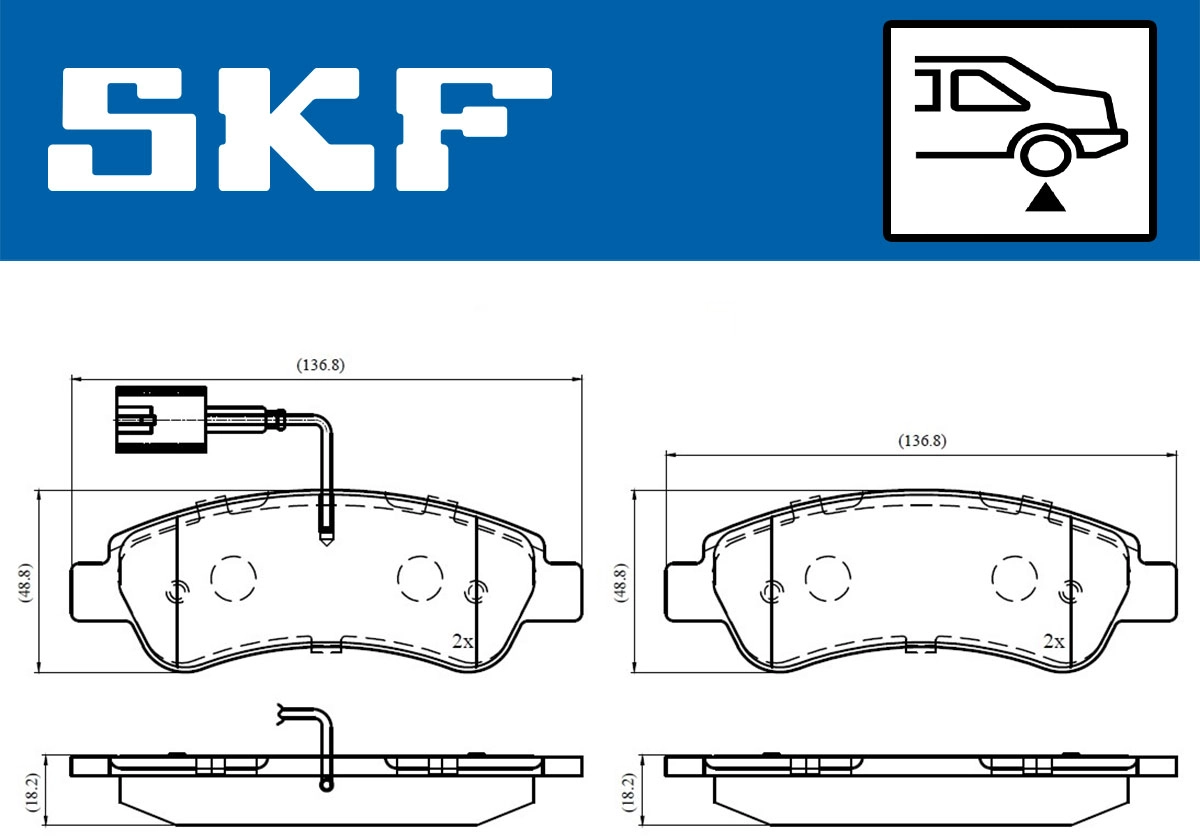 Brake Pad Set, disc brake (VKBP 90035 E)