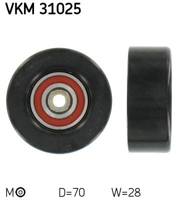 Tensioner Pulley, V-ribbed belt (VKM 31025)