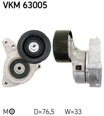 Tensioner Pulley, V-ribbed belt (VKM 63005)