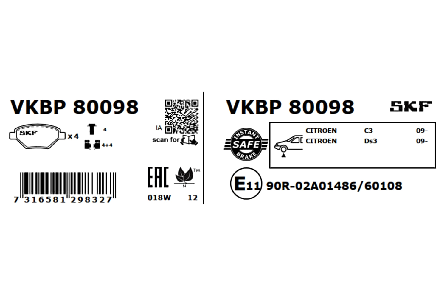 Brake Pad Set, disc brake