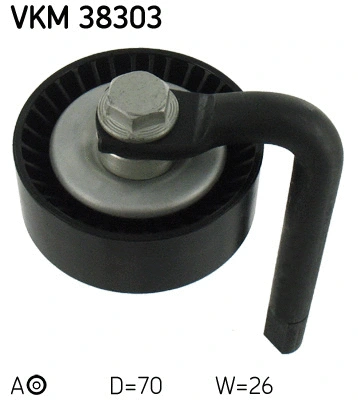 Tensioner Pulley, V-ribbed belt (VKM 38303)