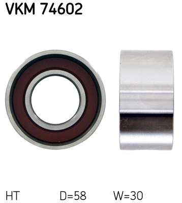 Tensioner Pulley, timing belt (VKM 74602)