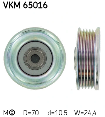 Tensioner Pulley, V-ribbed belt (VKM 65016)