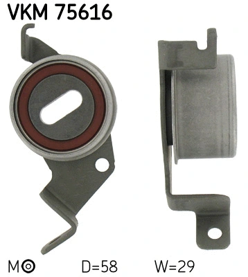 Tensioner Pulley, timing belt (VKM 75616)