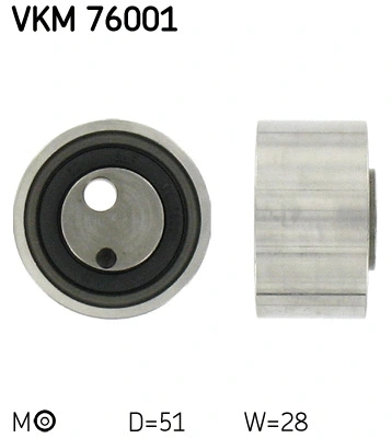 Tensioner Pulley, timing belt (VKM 76001)