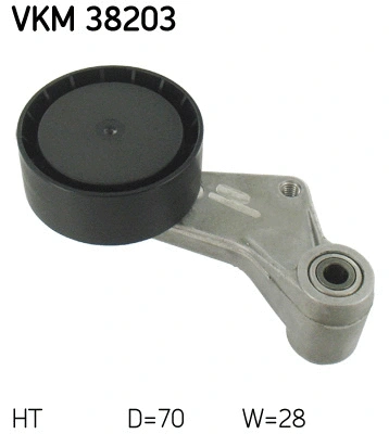 Tensioner Pulley, V-ribbed belt (VKM 38203)