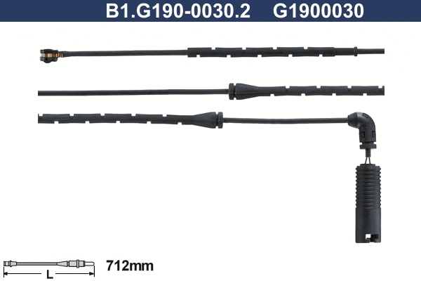 Warning Contact, brake pad wear (B1.G190-0030.2)