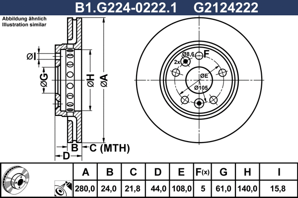 Brake Disc (B1.G224-0222.1)