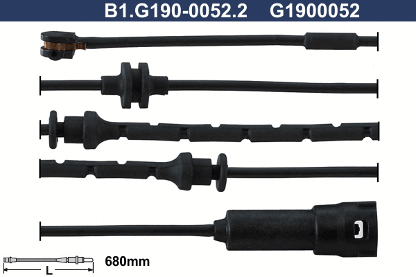 Warning Contact, brake pad wear (B1.G190-0052.2)