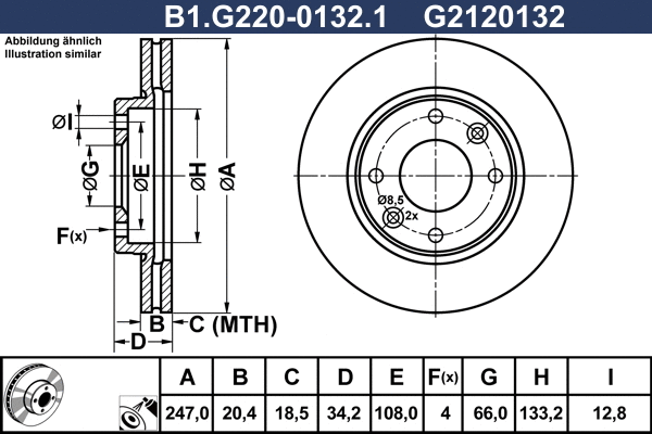 Brake Disc (B1.G220-0132.1)