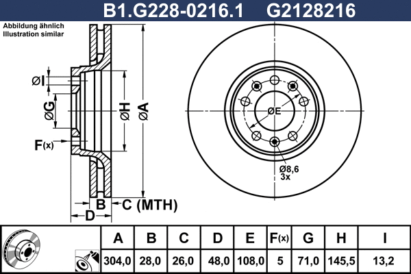 Brake Disc (B1.G228-0216.1)