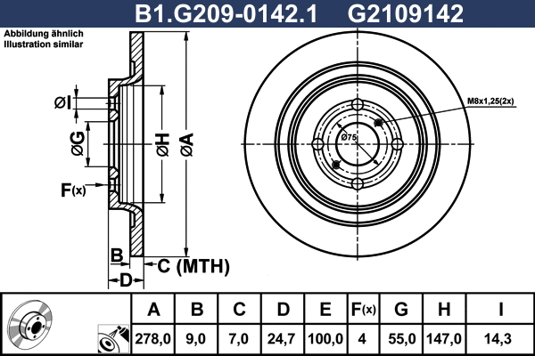 Brake Disc (B1.G209-0142.1)