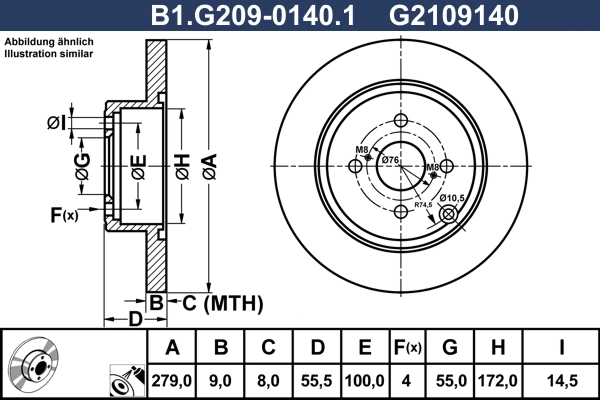 Brake Disc (B1.G209-0140.1)
