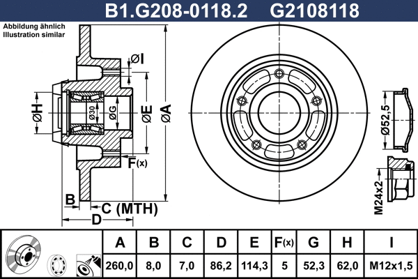 Brake Disc (B1.G208-0118.2)