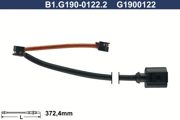 Warning Contact, brake pad wear (B1.G190-0122.2)