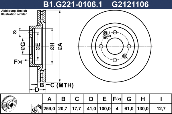 Brake Disc (B1.G221-0106.1)