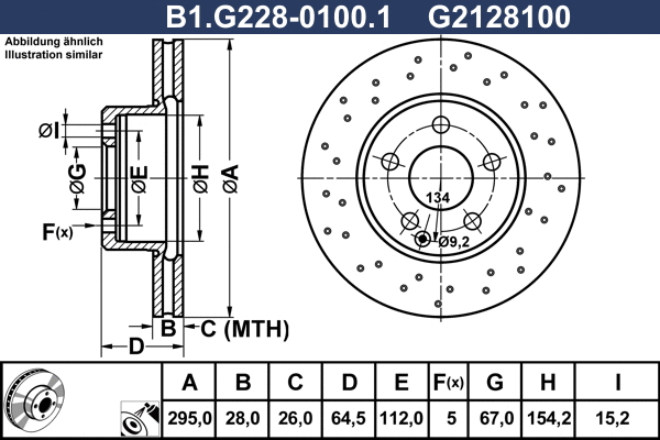 Brake Disc (B1.G228-0100.1)