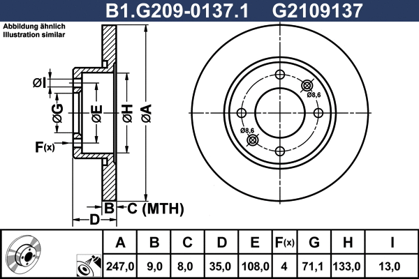 Brake Disc (B1.G209-0137.1)