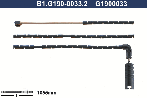 Warning Contact, brake pad wear (B1.G190-0033.2)