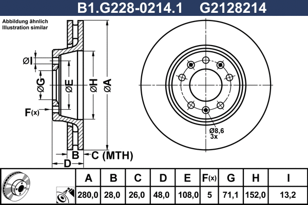 Brake Disc (B1.G228-0214.1)
