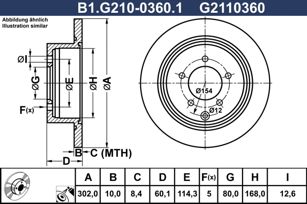 Brake Disc (B1.G210-0360.1)