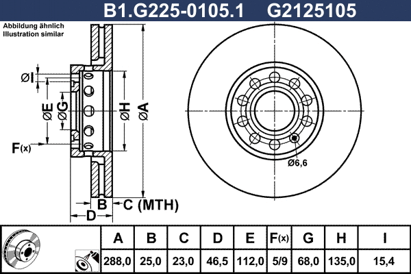 Brake Disc (B1.G225-0105.1)