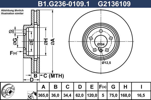 Brake Disc (B1.G236-0109.1)