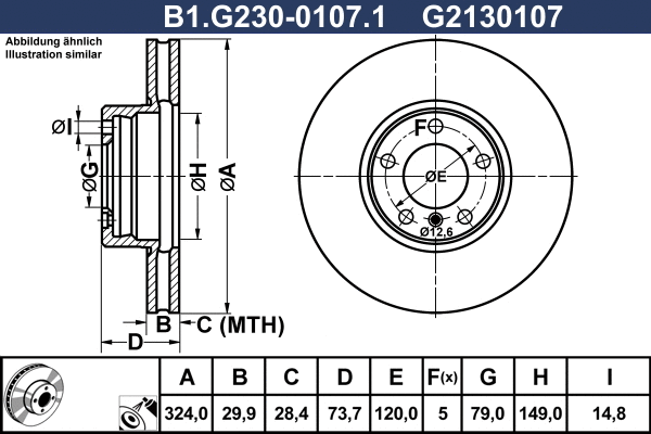 Brake Disc (B1.G230-0107.1)