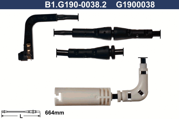 Warning Contact, brake pad wear (B1.G190-0038.2)