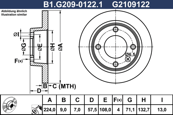 Brake Disc (B1.G209-0122.1)