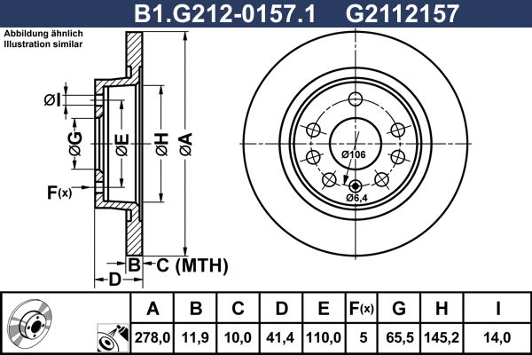 Brake Disc (B1.G212-0157.1)