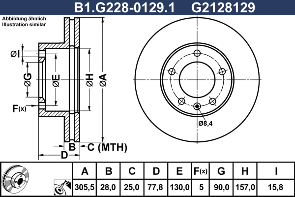 Brake Disc (B1.G228-0129.1)