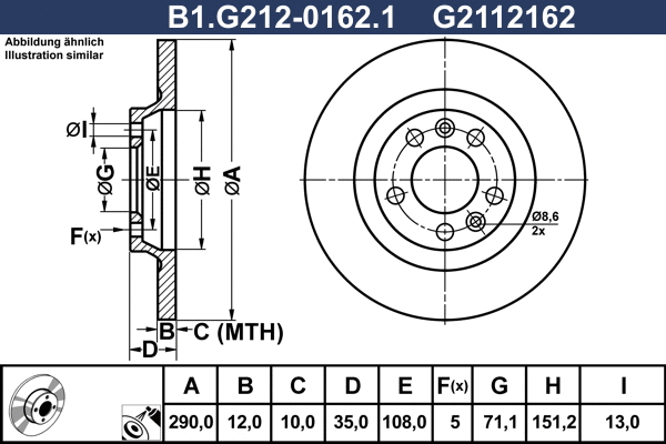 Brake Disc (B1.G212-0162.1)