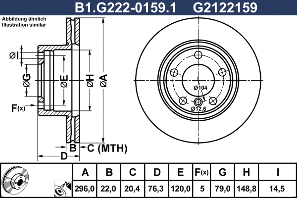 Brake Disc (B1.G222-0159.1)
