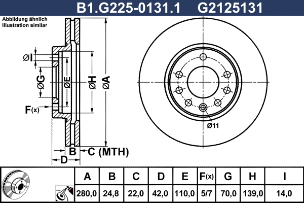 Brake Disc (B1.G225-0131.1)