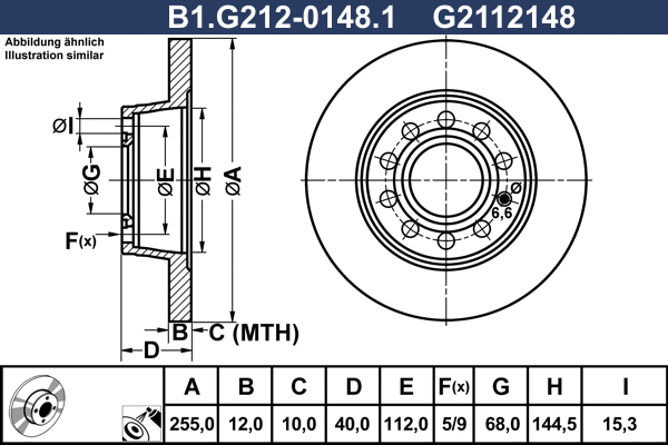 Brake Disc (B1.G212-0148.1)