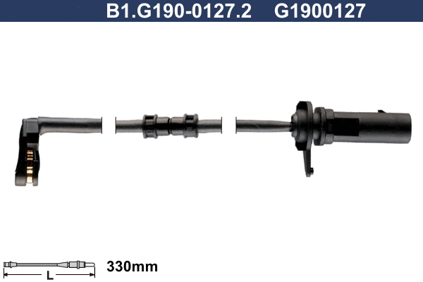 Warning Contact, brake pad wear (B1.G190-0127.2)