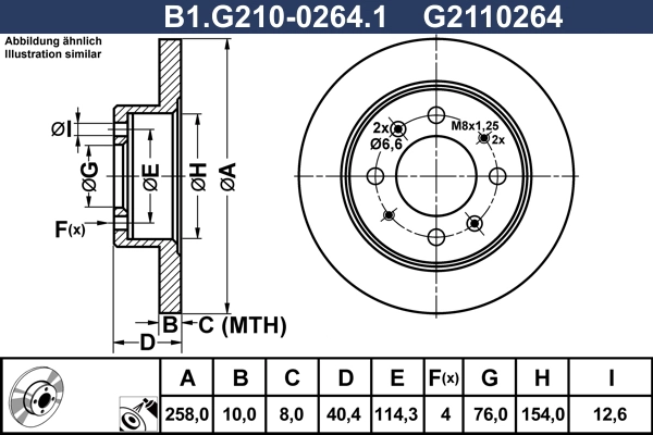 Brake Disc (B1.G210-0264.1)