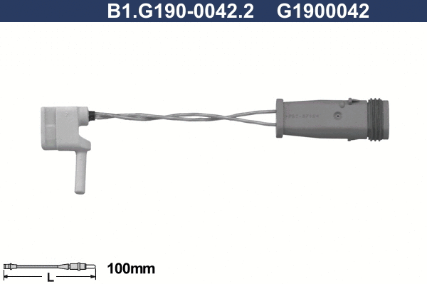 Warning Contact, brake pad wear (B1.G190-0042.2)