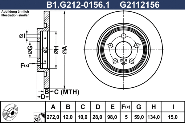 Brake Disc (B1.G212-0156.1)