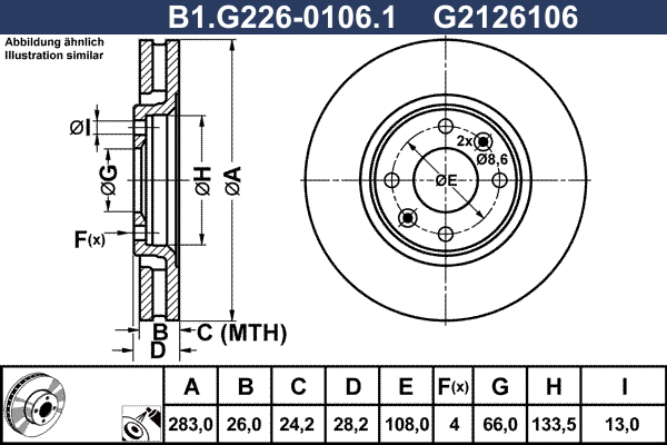 Brake Disc (B1.G226-0106.1)