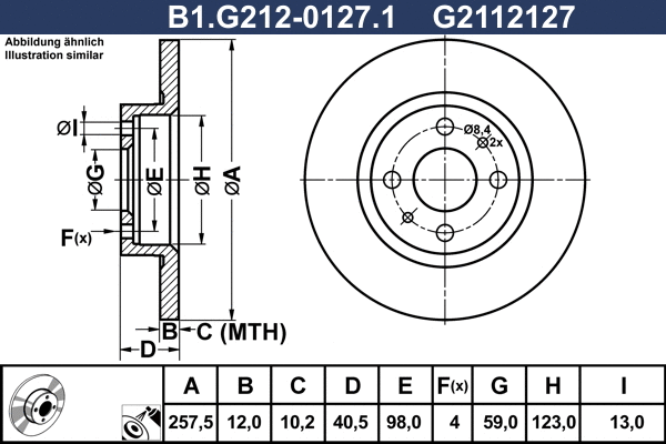Brake Disc (B1.G212-0127.1)