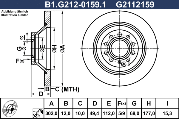 Brake Disc (B1.G212-0159.1)