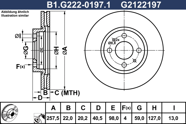 Brake Disc (B1.G222-0197.1)