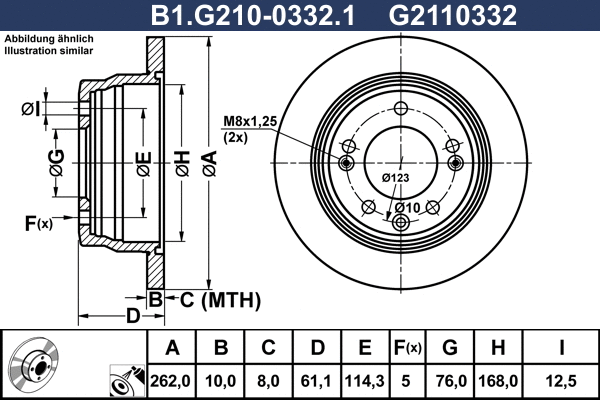 Brake Disc (B1.G210-0332.1)