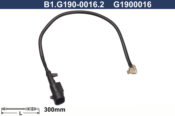 Warning Contact, brake pad wear (B1.G190-0016.2)