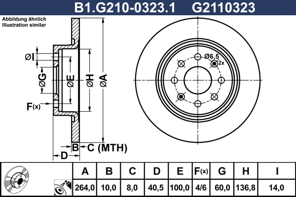 Brake Disc (B1.G210-0323.1)