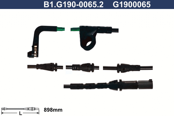 Warning Contact, brake pad wear (B1.G190-0065.2)